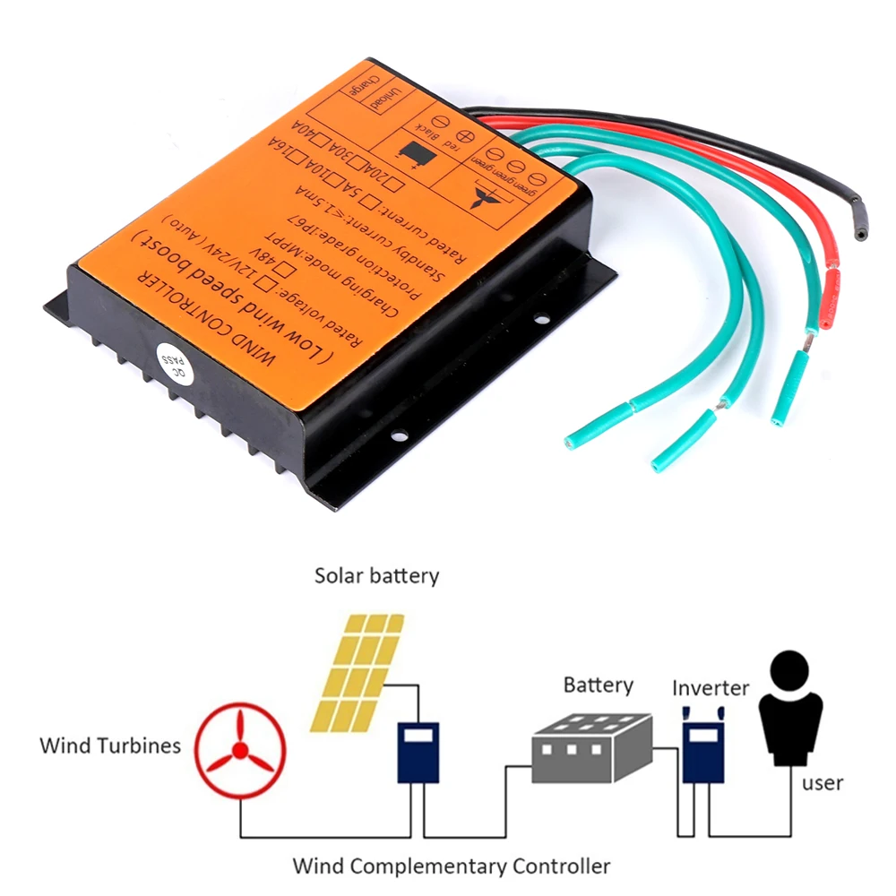 10000W DC48V Wind Turbines Generator MPPT Charge Controller IP67 Waterproof Battery Charge Controller Regulator solar wind generator wind turbine charge controller