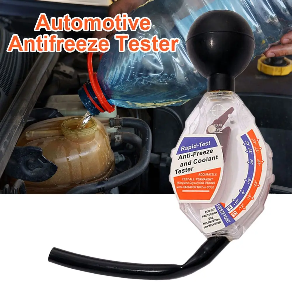 Automotive Antifreeze Coolant Tester Professional Hydrometer Compatible with Vehicle Car Battery Fluid Tester Tool High Quality Antifreeze Density Meter