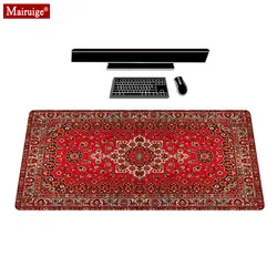 Luxurious Persian Carpet Design XXL Mouse Pad and Desk Mat - 350X600X2MM ( Light Yellow)