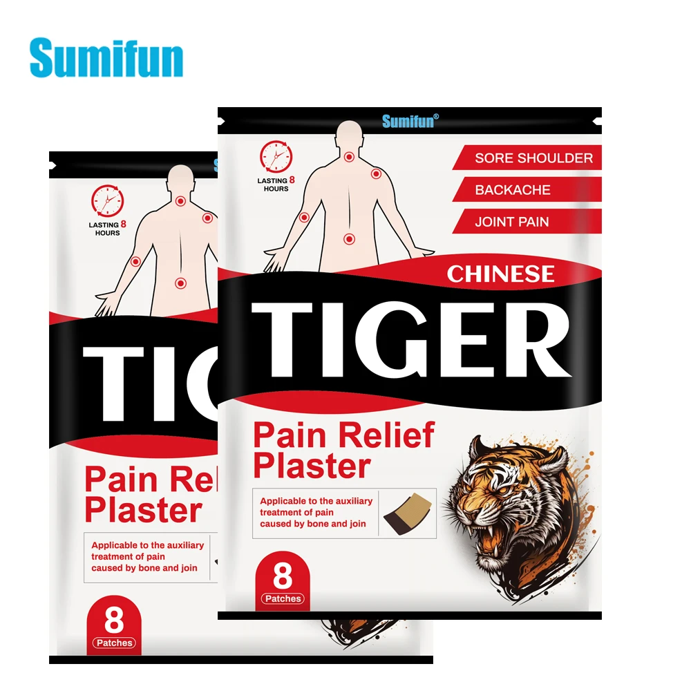 

16Pcs=2bags Sumifun Tiger Balm Patches Lumbar Spine Back Muscle Joint Pain Sticker Treat Arthritis Rheumatism Massage Plaster