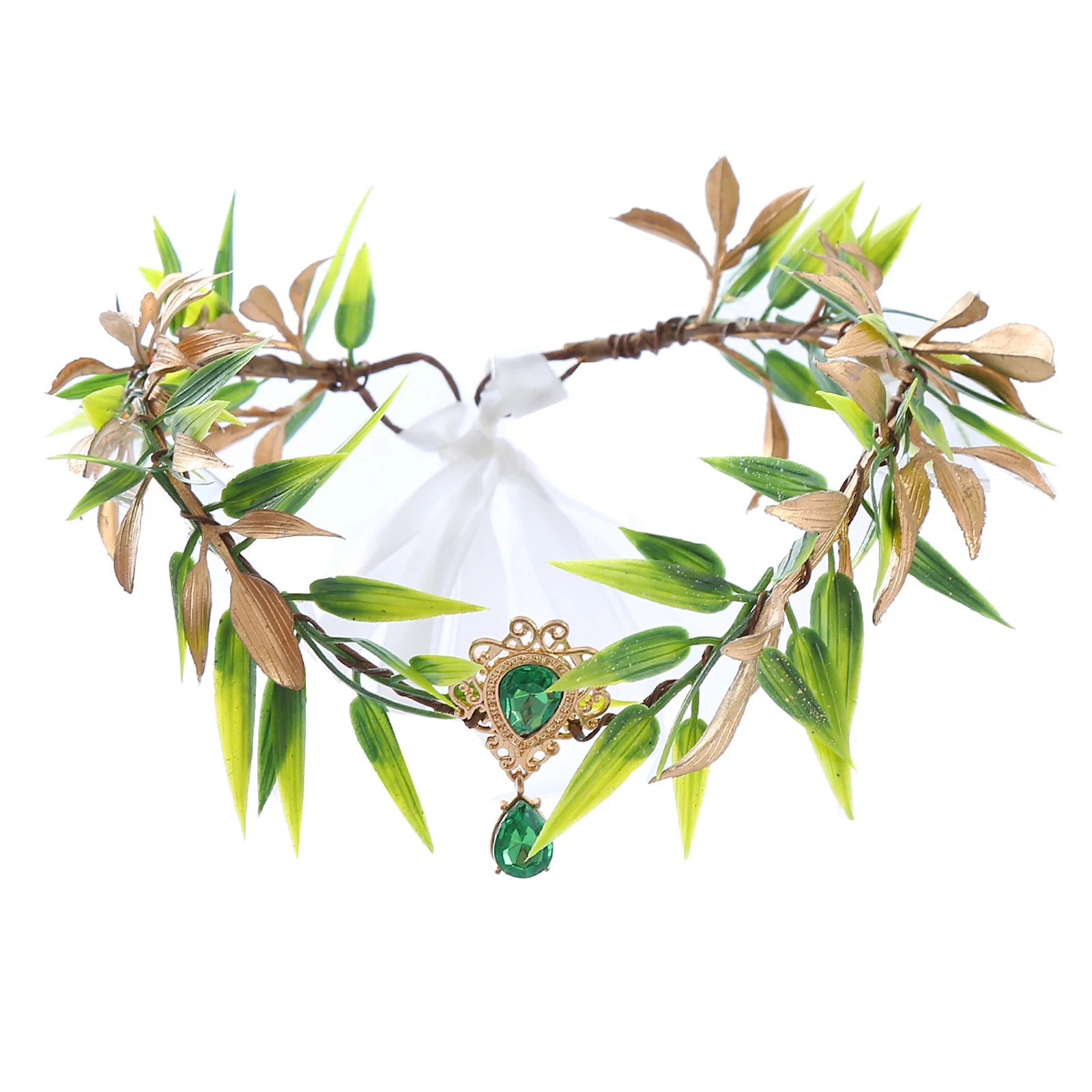 

Волшебная тиара ручной работы с лесными листьями-очаровательный головной убор для свадеб, косплей и волшебный
