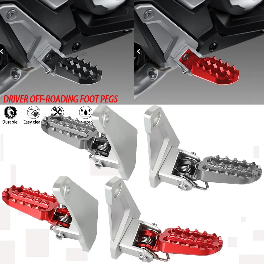 

2023 2024 XADV Motorcycle Foot Peg Pedal Passenger Rearsets Rear foot Stand Footrest FOR HONDA X-ADV 750 XADV750 2017-2022 2021