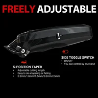 BRDCLIP-Kit de machine de coupe de cheveux de barbier professionnel pour hommes, chargeur de base, tondeuse à cheveux, lame DLC, tondeuse à cheveux de salon, 7500 tr/min 3