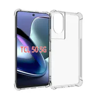 For TCL 50 5G TPU Case Anti-Shock HD Clear TPU Transparent Case For TCL 505 4G 2