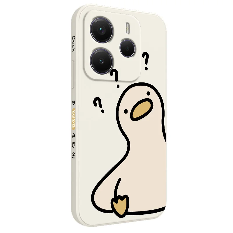 What A Duck Silicone Soft Phone Case - Playful Cartoon Design