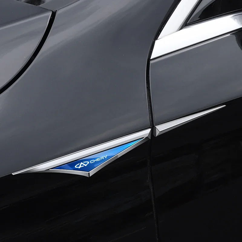 Set of 2 Premium 3D Alloy Car Stickers