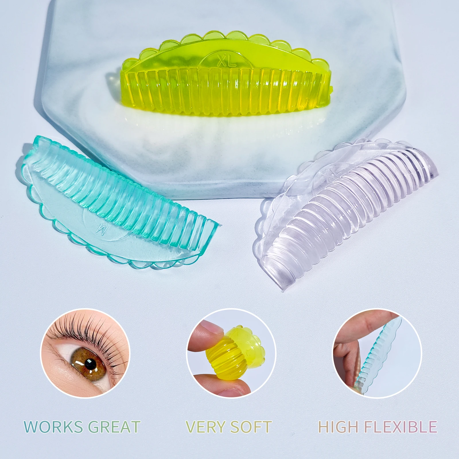 PERMANIA Lash Lift Pads 8 Pcs Lash Lift Shields