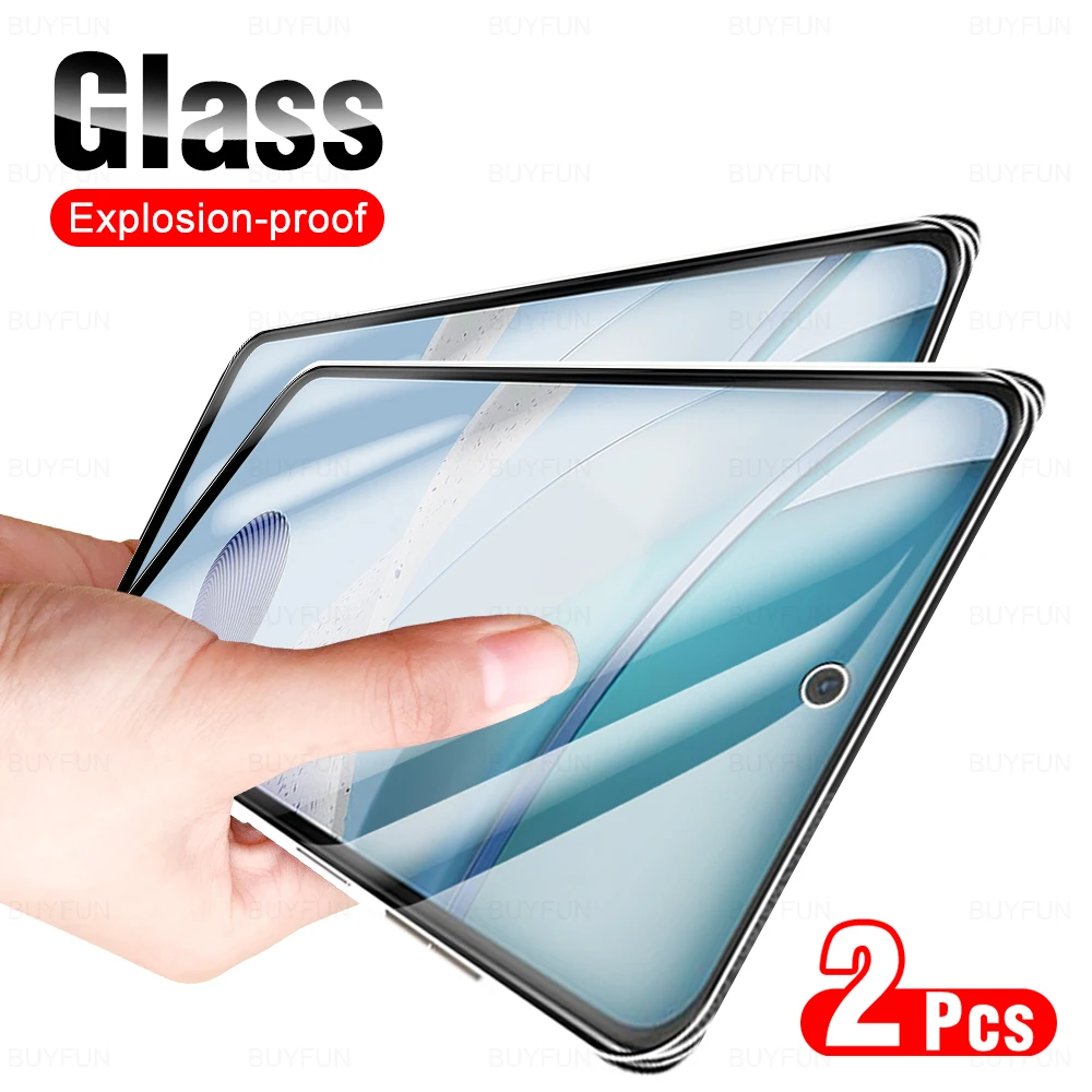 Custodia Protettiva In Pellicola 2 Pezzi Per Motorola Moto G53 Hd Vetro Temperato Per Motorola Moto G53 53G G5 3 Copertura Proteggi Schermo Da 6.5 Pol
