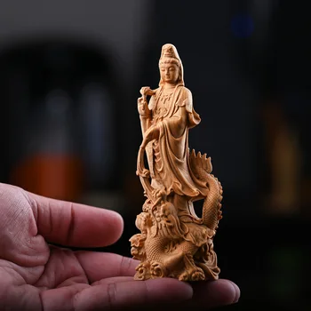 Buddha Statue Wooden Guanyin Figure 3