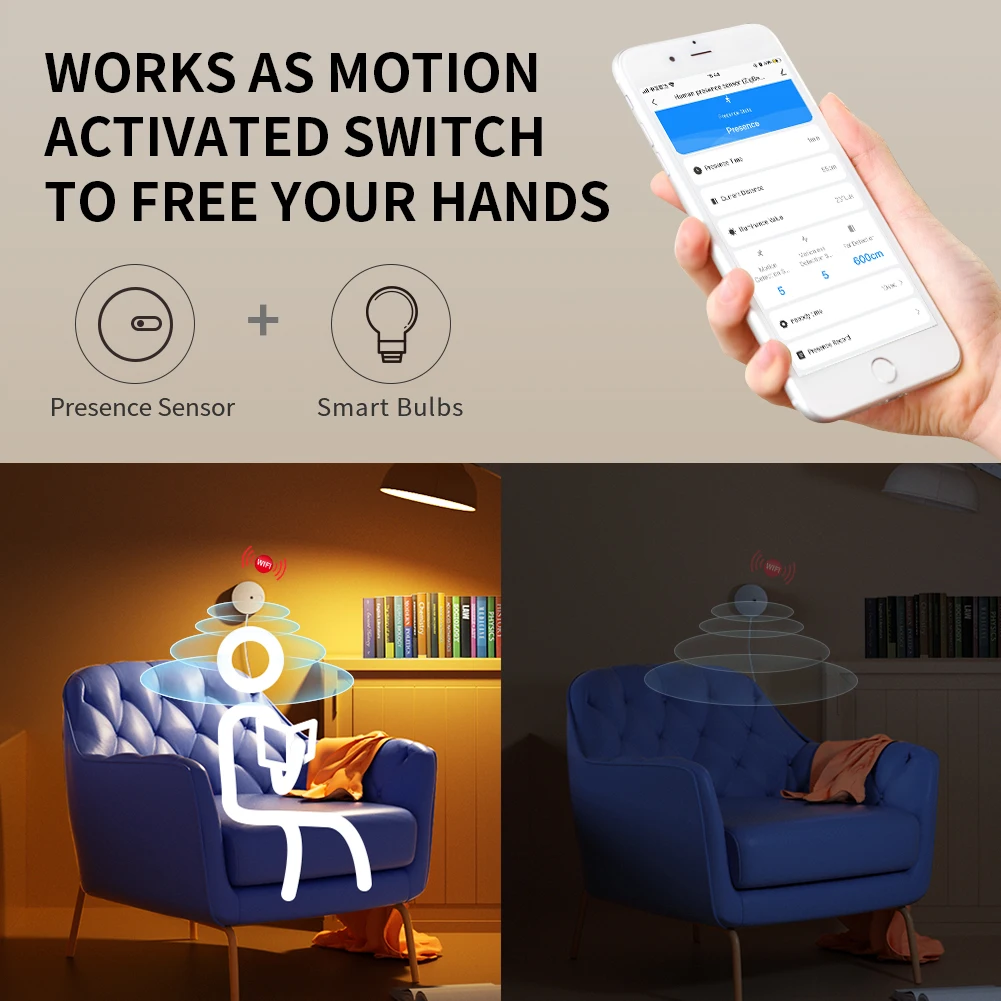 Linptech Human Body Presence Sensor ES1 Zigbee/Wifi Communication Millimeter Wav