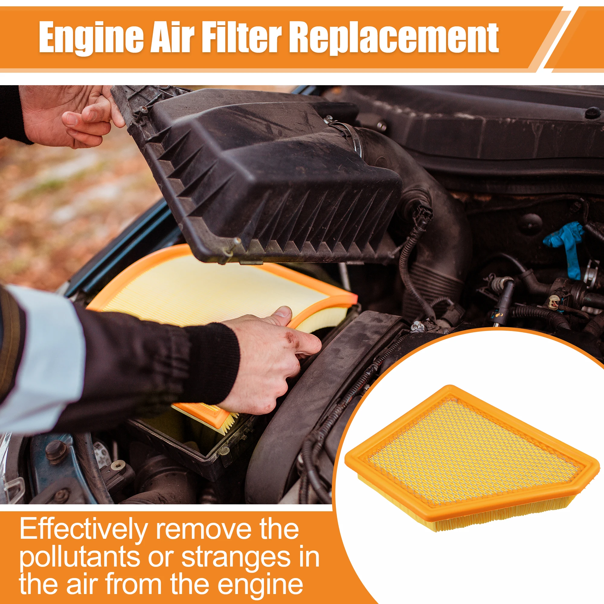 Car Diesel Engine Air Intake Filters Parts 23335811 for GMC Chevrolet 2.4L L4 3.0L V6 2010-Auto Accessories air filters car filter