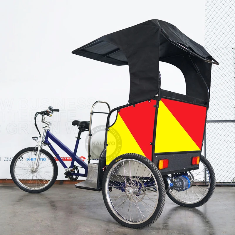 Stronger Adult Rickshaw Wheels Bike For Two Passengers Europe