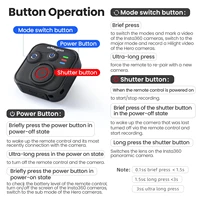 Bluetooth Remote Control For Insta360 X5/X4/Ace Pro 2/Ace Pro/Go 3S GoPro Photography Shutter Release Button Controller - Image 6