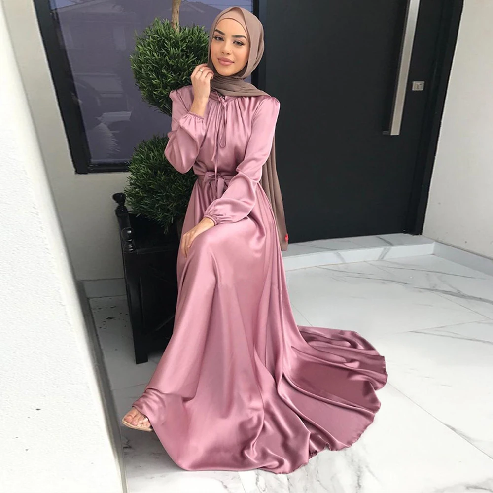 2022 Abaya Dubai Moslim Mode Hijab Jurk Kaftan Islam Kleding Afrikaanse
