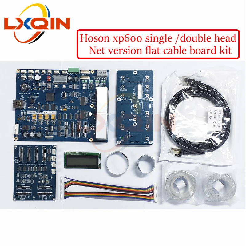 

LXQIN XP600 Hoson Single/Double Head Board Upgrade Kit for DX10/DX11 Eco Solvent Printer Net Version Flat Cable Board