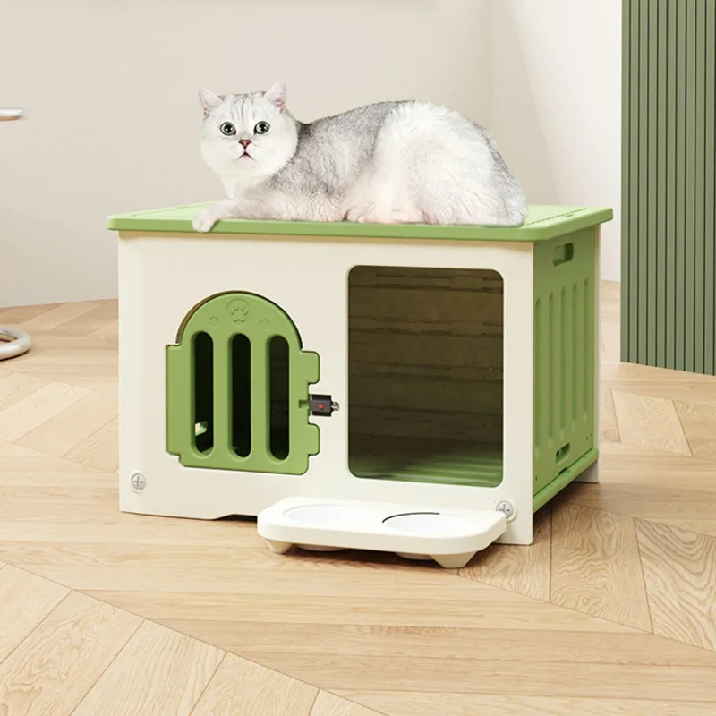 

Outdoor Rainproof Cat House Four Seasons Universal Cat Nest Resin Material Cat Villa Ventilated & Breathable Pet Home