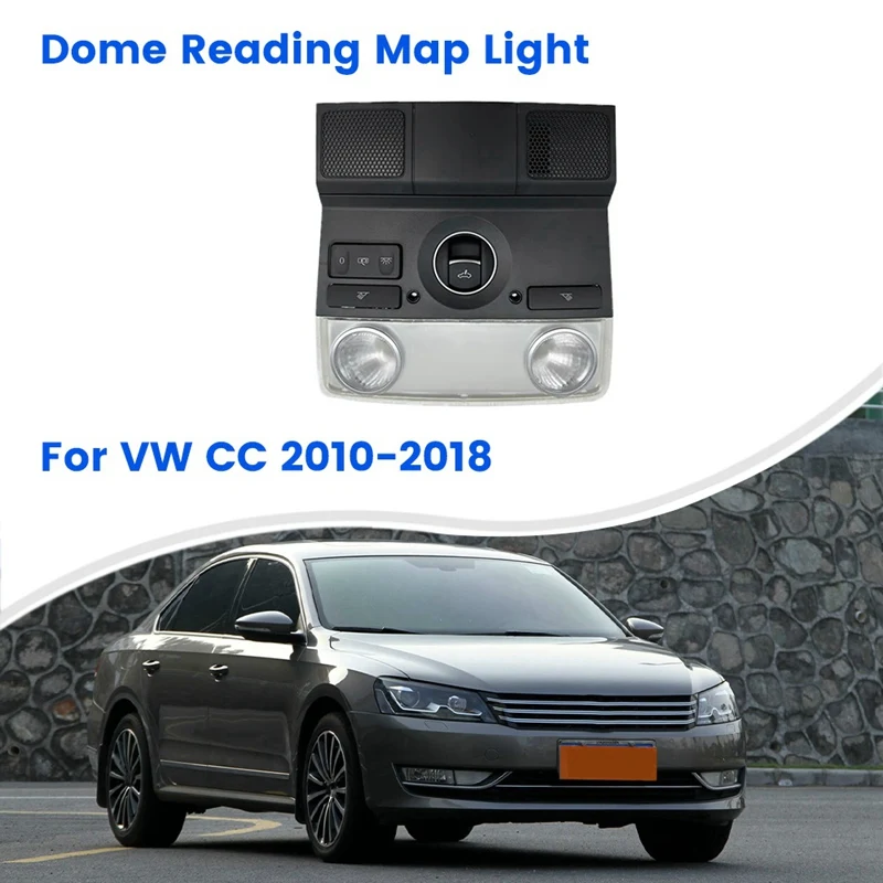 

3C8947105 3TD947133 Car Front Interior Light Switch Front Dome Reading Map Light Lamp For VW CC 2010-2018 Car Replacement