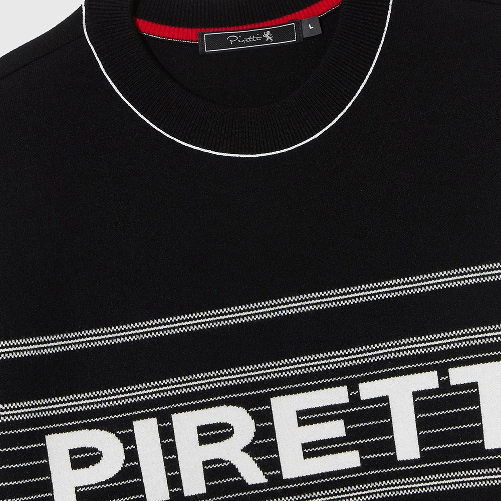 Men's Knitted Sweaters, High-elastic Pullovers for Autumn and Winter, Fashionable Long-sleeved Crew Neck Sports Golf Clothing