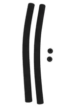  1 Pair Foamed Silicone Antislip Silica Shock Absorption Bicycle Classic Handlebar Grips Matte Black MTB Grip Cycling Parts 