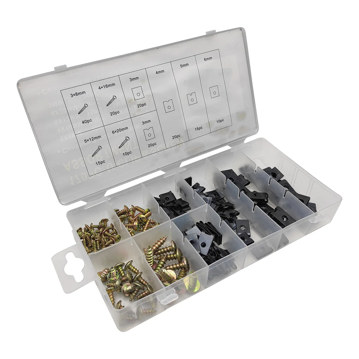 Screw Combination Set 170pcs screw combination set U-clamp screw Hardware fasteners