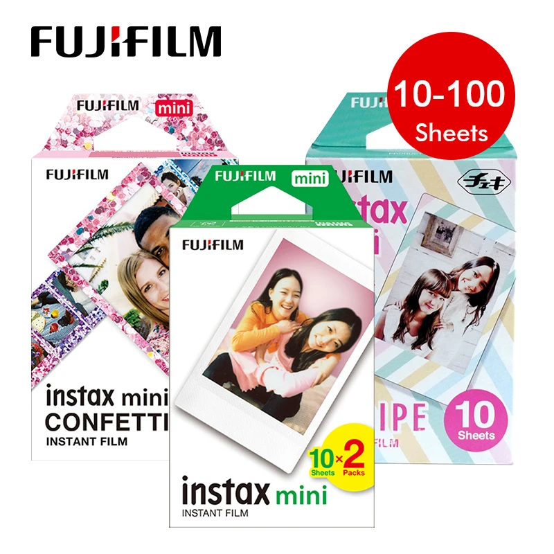 Fujifilm Instax Mini Film 11/12/8/9/40/Link Universal 3 Pollici Fuji Instant Camera Photo Paper 2025 Fresh Date Per Fotocamere Fuji