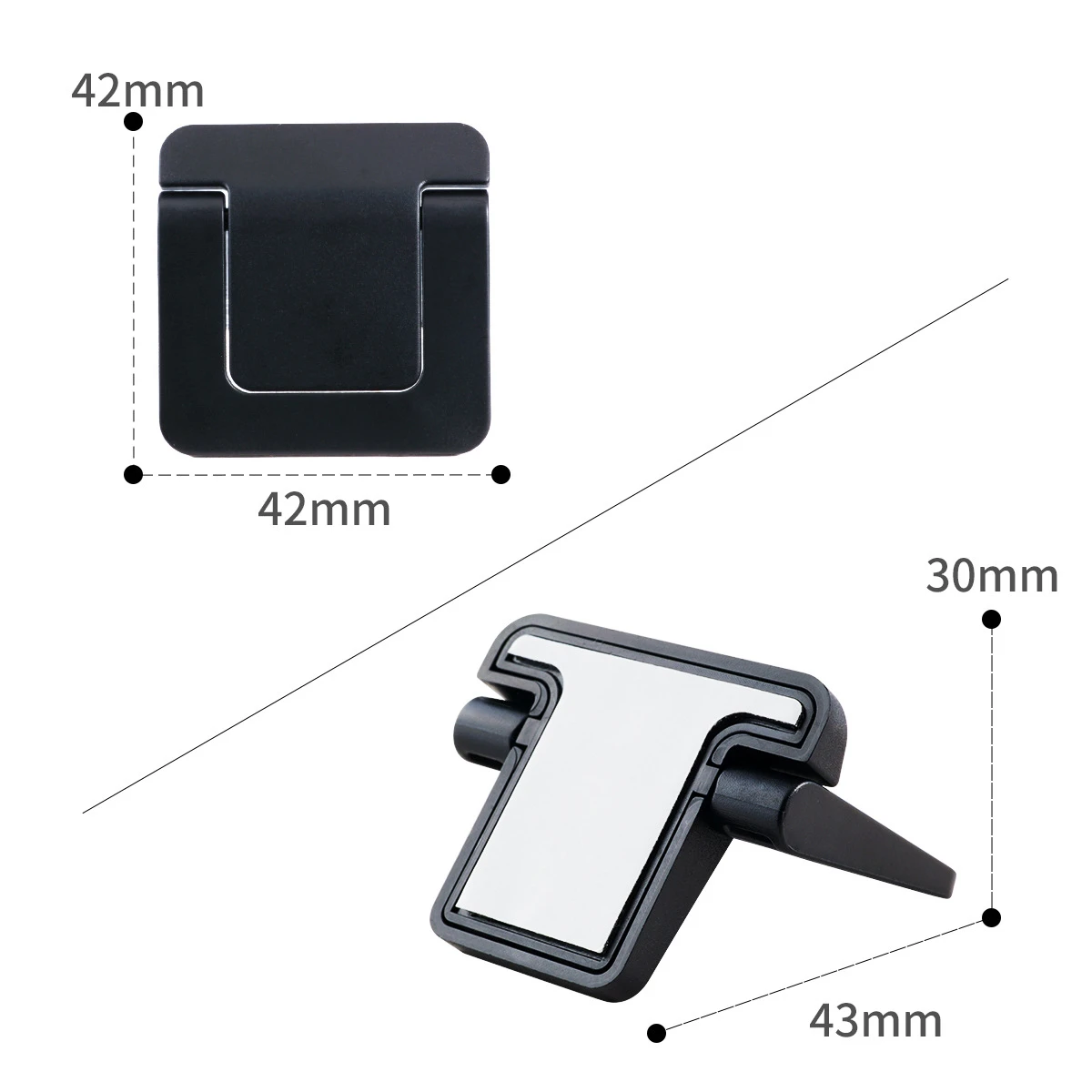 2PCS Portable Keyboard Riser Self-Adhesive Mini Laptop Stand Invisible Computer Keyboard Stand for MacBook Pro/Air NoteBook