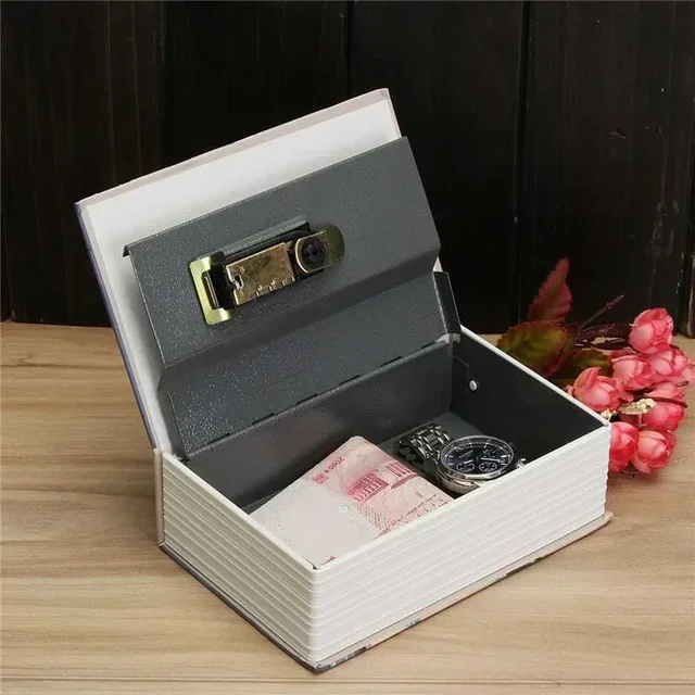 Home Secure Combination Key Lock Safe Box Cash Box Dictionary Book Box Mini Dictionary Book Money Hide Secret 4