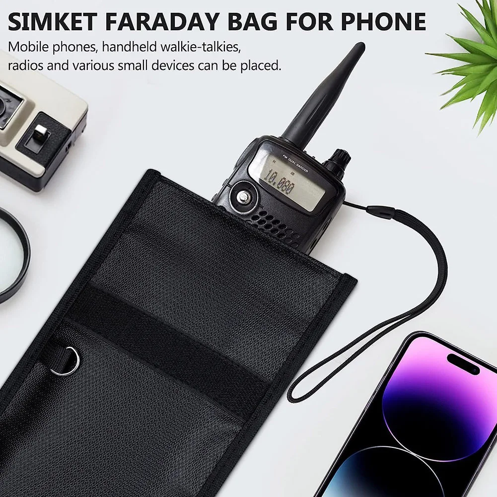 Фото 4/5 упаковок Faraday сумок, RFID-защита сигнала Faraday сумка для автомобильных ключей, телефонов, ноутбуков, Farady EMP сумка, водонепроницаемый и огнестойкий далеко №4
