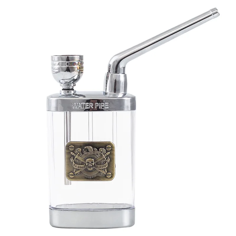 Water Pipe Portable Mini Hookah Shisha Cigartette Smoking Pipes Men Gift Health Care Plastic Tube Filter
