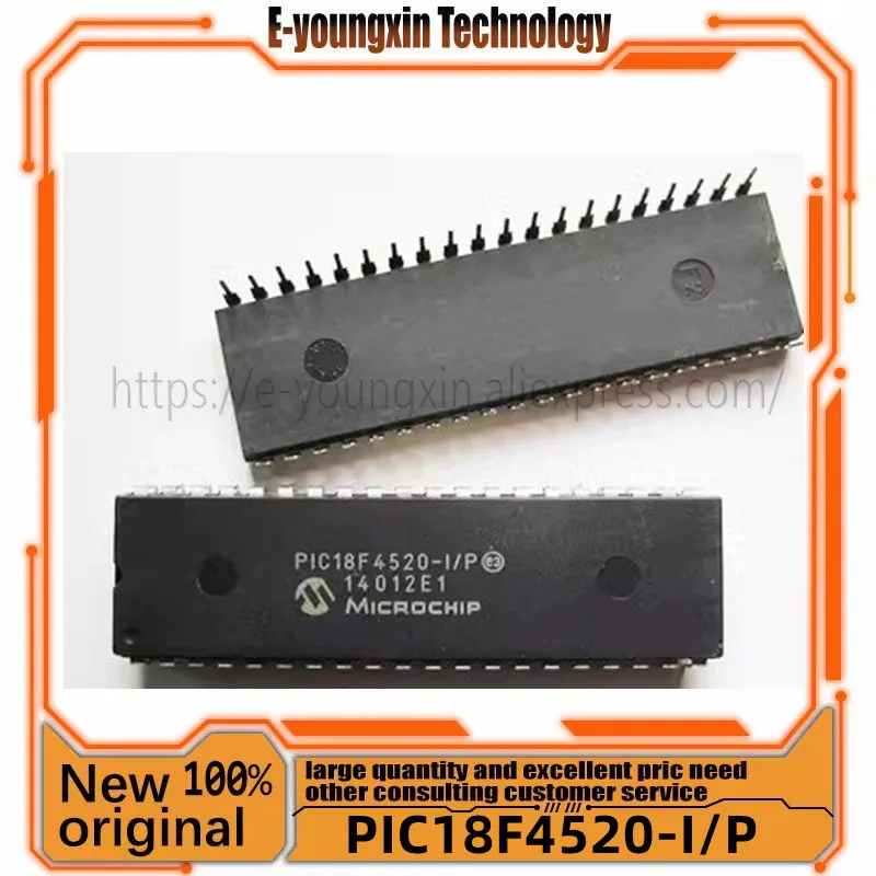 

Free Shipping PIC18F4520-I/P 18F4520-I/P 18F4520 DIP-40 New original IC