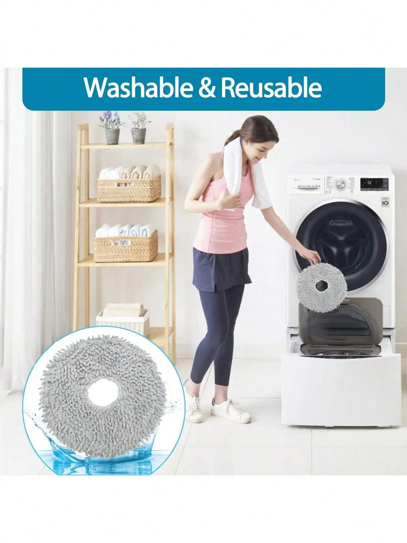 Mop Cloth for Xiaomi X20+/X10+ Robot Vacuum & Dreame L10s L20 Ultra 2