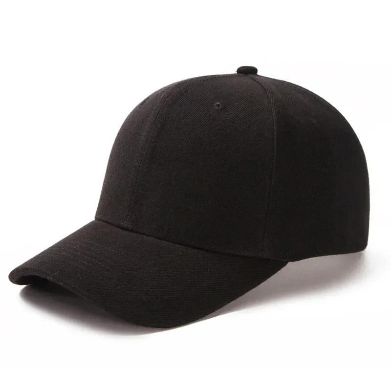 Twill Solid Baseball Cap 6 Panel Men Caps Daily Womens Summer Hat Curved Brim Adjustable Red White Purple Grey Black 6