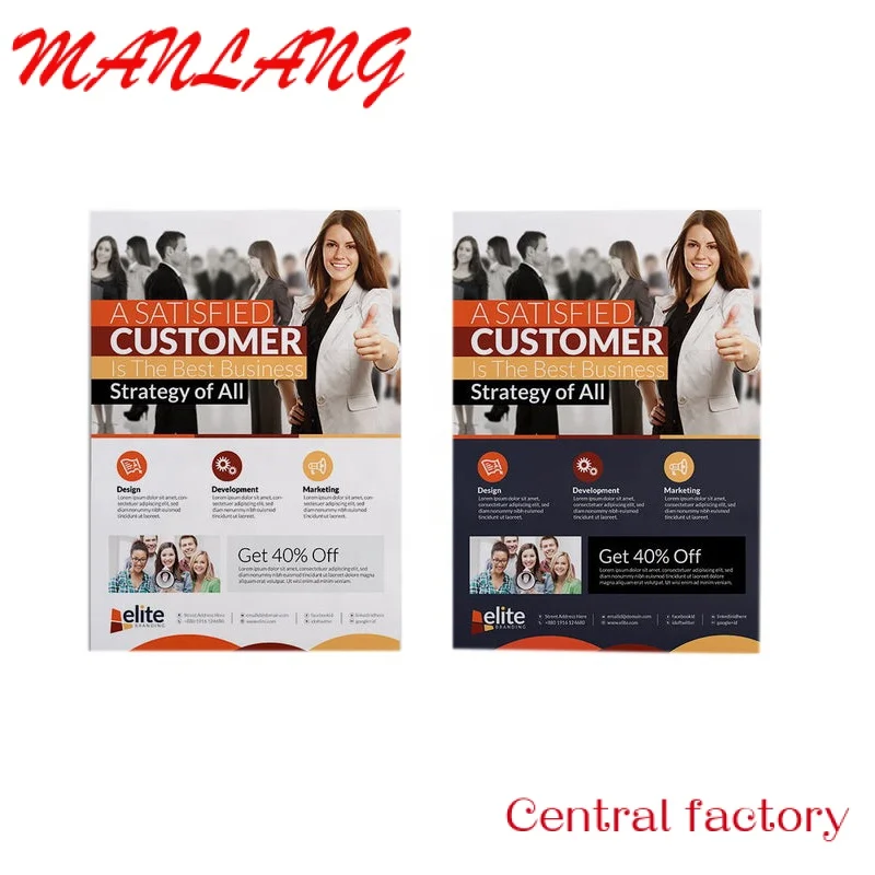 Custom  Cheap Printed Advertising Flyer/Leaflet/Catalogue/Booklet Full Color Printing Service