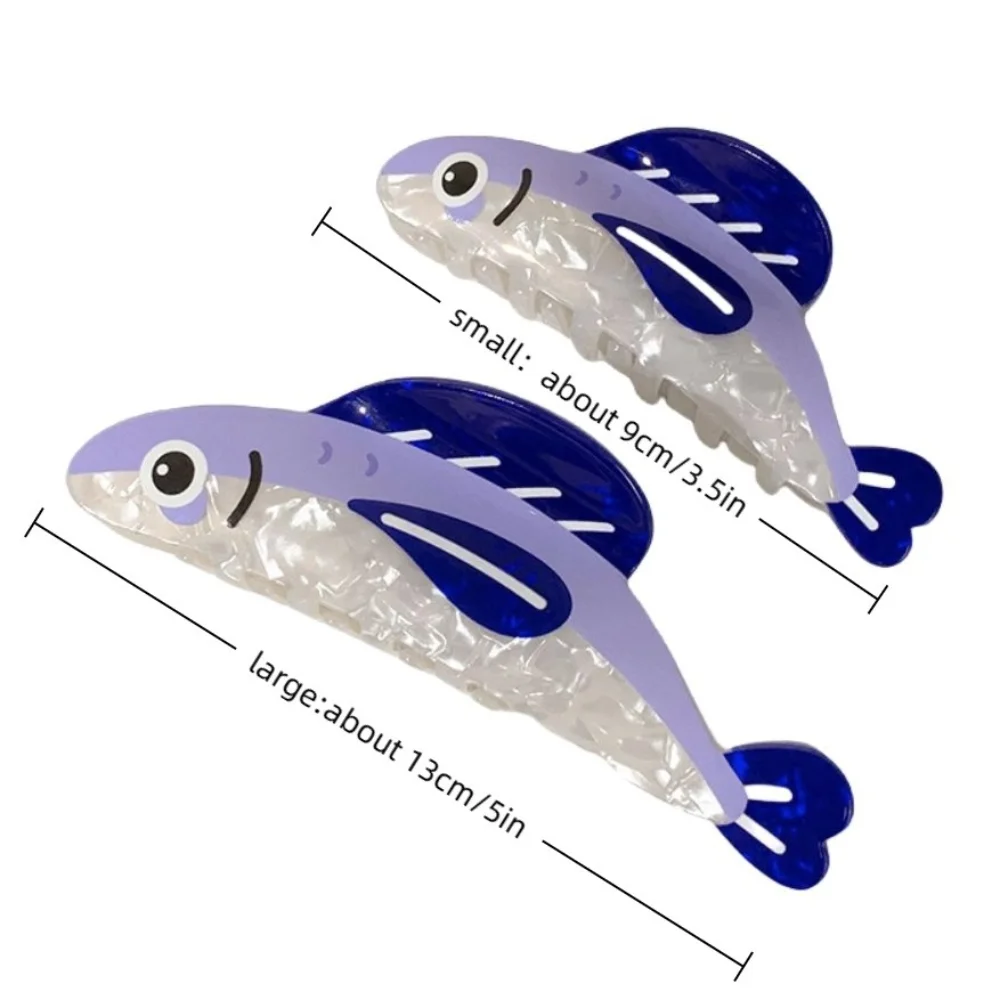 Fashion Sardines Hair Claw Clip Non Slip Lightweight Hairpin Cartoon Simple Design Hair Barrettes Girls Accessories