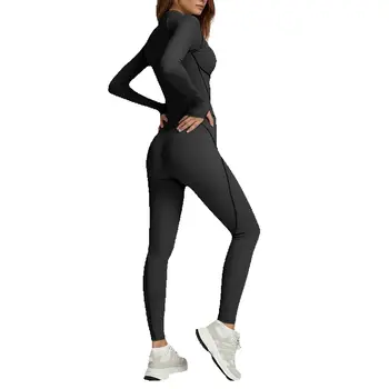 Zip Up Yoga Jumpsuit 1