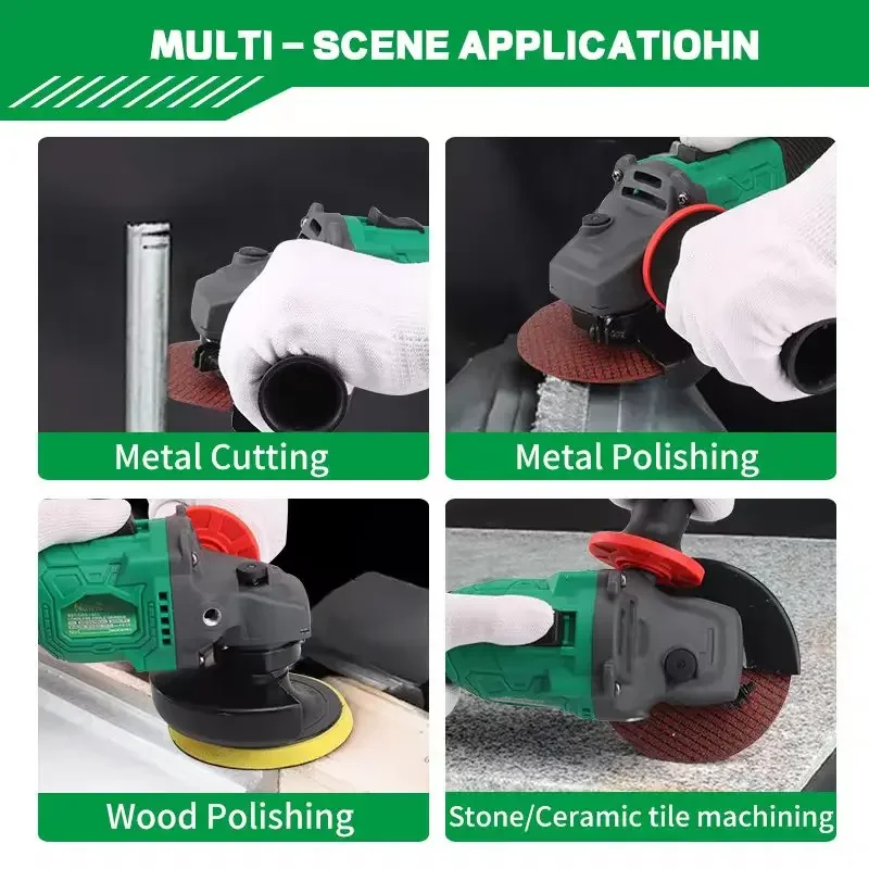 Newbeat Cordless Angle Grinder 21v Cut Type Stone and Metal Max Angel Charger DIY Duty OEM Customized Hot Power Tools Set 3