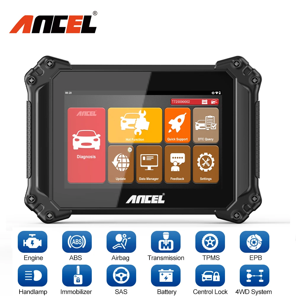 通販オンラインに低価格で Ancel 車両診断ツールv6 スキャナー 車両スキャナー オイルリセット 有効なテスト Vwソフトウェア用のecuコード 2年間の無料アップデート 中古直販 Kingscages Com