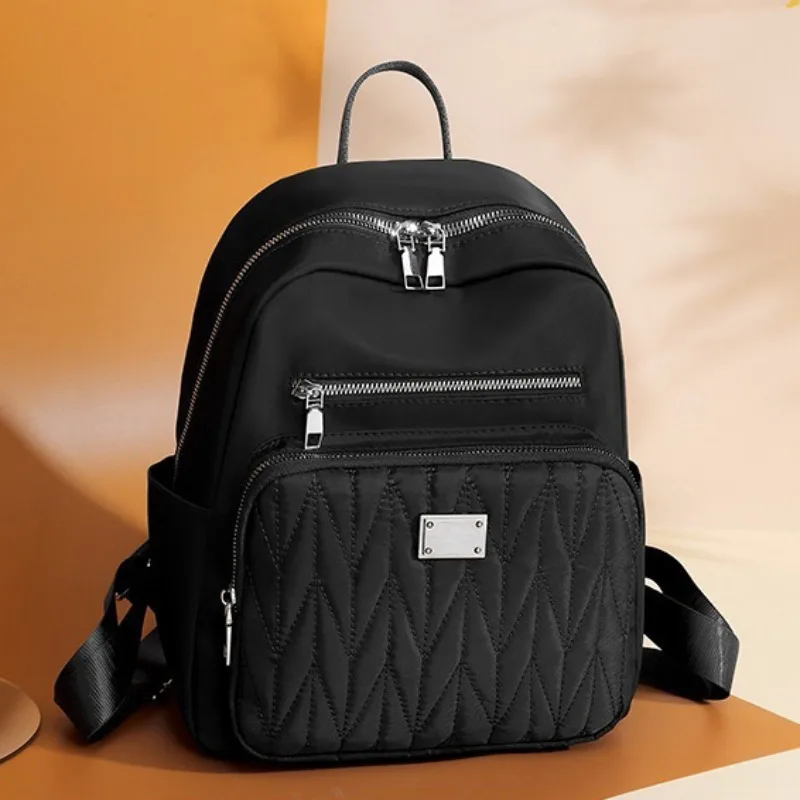 New 2024 Leisure Korean Edition Women's Oxford Backpack Fashionable and Minimalist Urban Commuter Travel Backpack