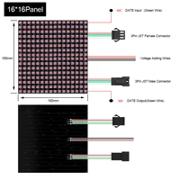 Panneau numérique Flexible adressable individuellement, 1 à 5 pièces, WS2812B, WS2812 8x8 16x16 8x32, Module de pixels Led, écran matriciel DC5V 2