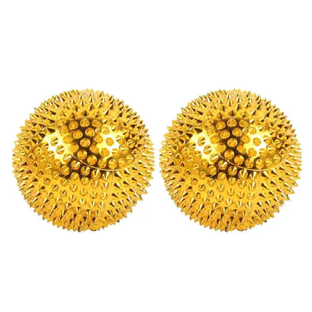 2pcs Massage Ball with needles-Acupressure Active Massager Spiky Hard Massaging Tool for Hand Foot Acupressure Active Massager 2