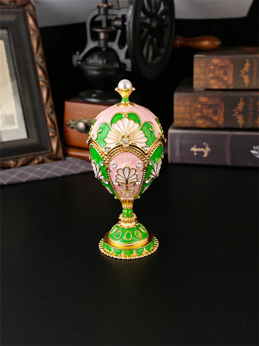 Dekorative Schmuckdose In Eiform Mit Diamanten Als Geschenk_voghion.com