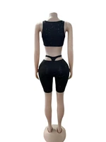 Ann Sparkly Spaghetti Strap Capri Set 5