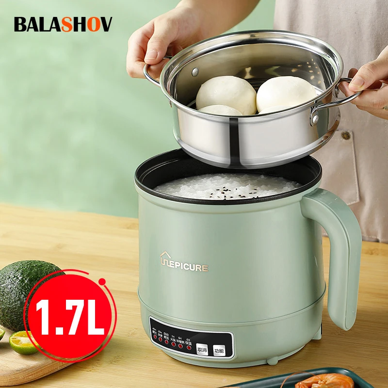 1.7L Electric Rice Cooker Non-stick Multifunction Pot 220V Single/Double  Layer Cooking Machine Hot Pot Intelligent Rice Cookers