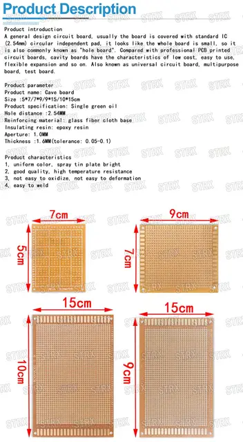 5 Stripboard PCB 9x15cm - Schede Prototipo In Bachelite Per Circuiti Elettronici - Foto 9