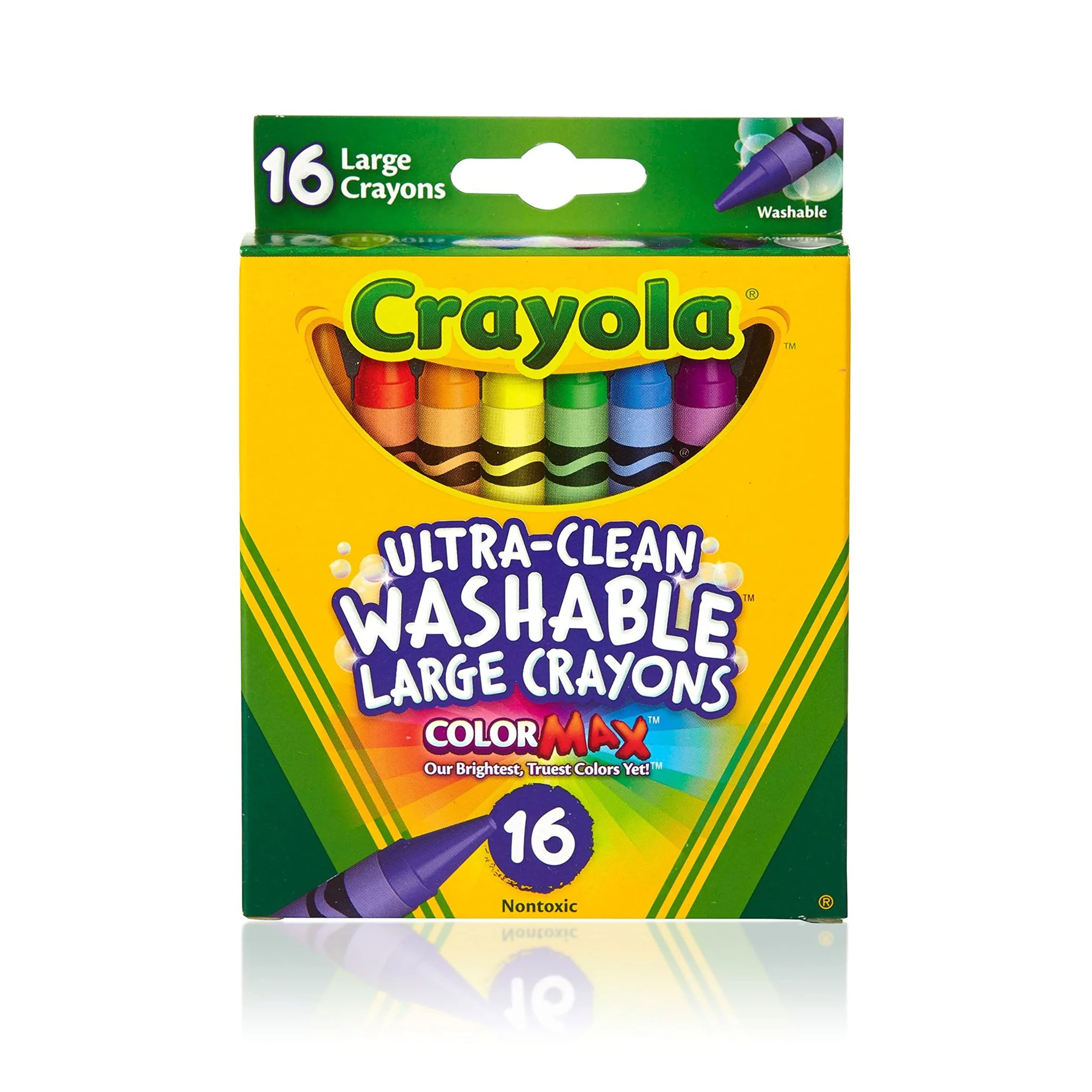 Crayola Washable Crayons 16 Ct School Supplies For Kindergarten Toddler Crayons Gifts For Kids For colored crayons children painting supplies