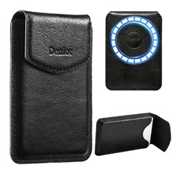 MagSafe Magnetic RFID - Blocking PU Leather Slim Phone Wallet Case (Black)