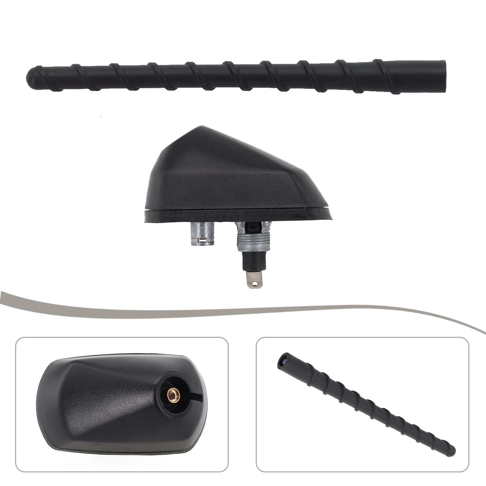 자동차 후면 지붕 핀 안테나 공중 베이스 ASSY, 쌍용 투리스모 마스트 도장 로드 고무 940034051 8940034060 외장 부품, 2 개