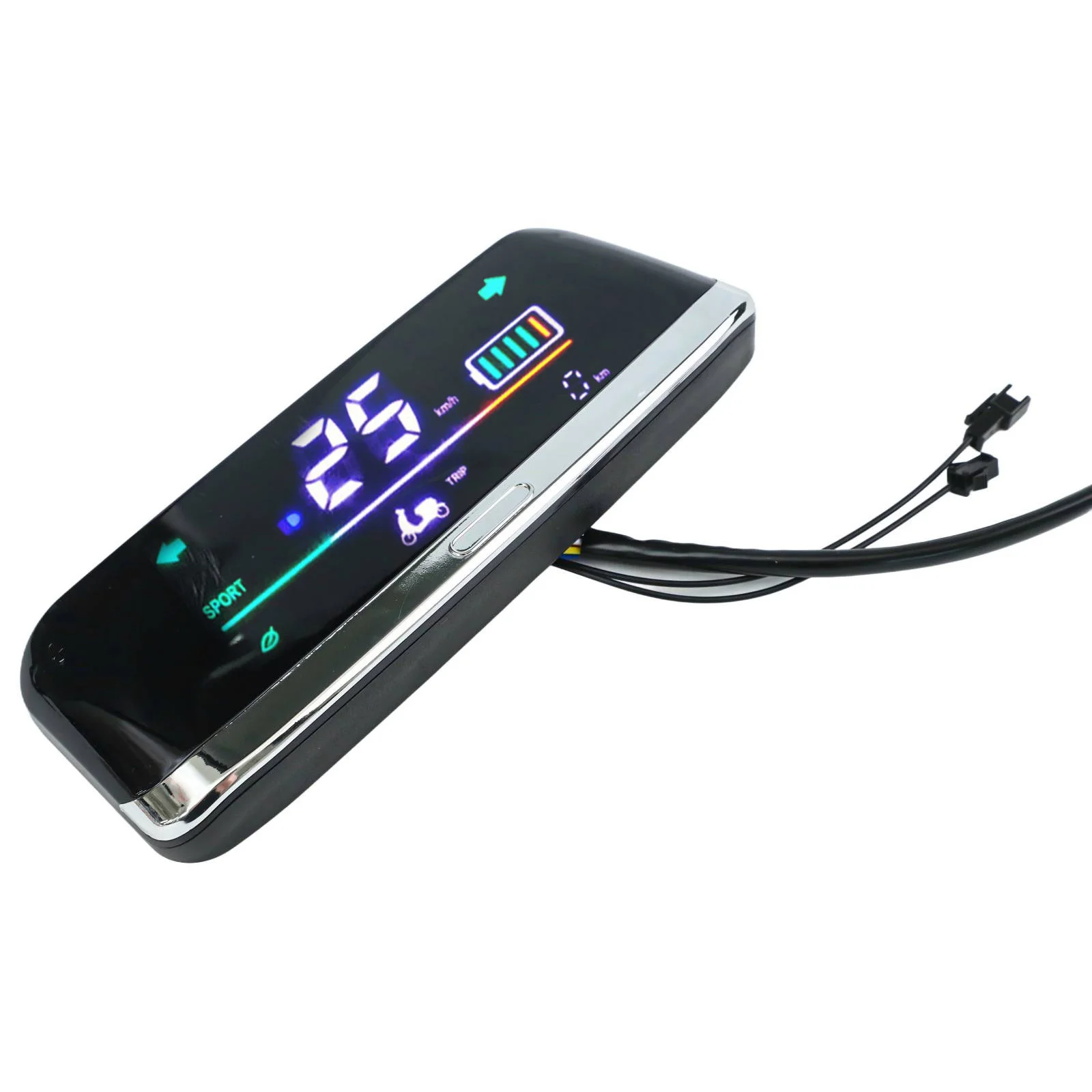 Enhanced Electric Bike LCD Speedometer Screen for E-Bicycles and Scooters, 48-72V Display
