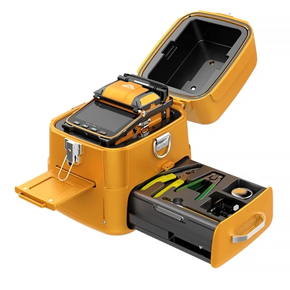 

Core Alignment 6 Motors 10 Languages 5S Fiber Splicing Machine Fusion Splicer With Special Design Case