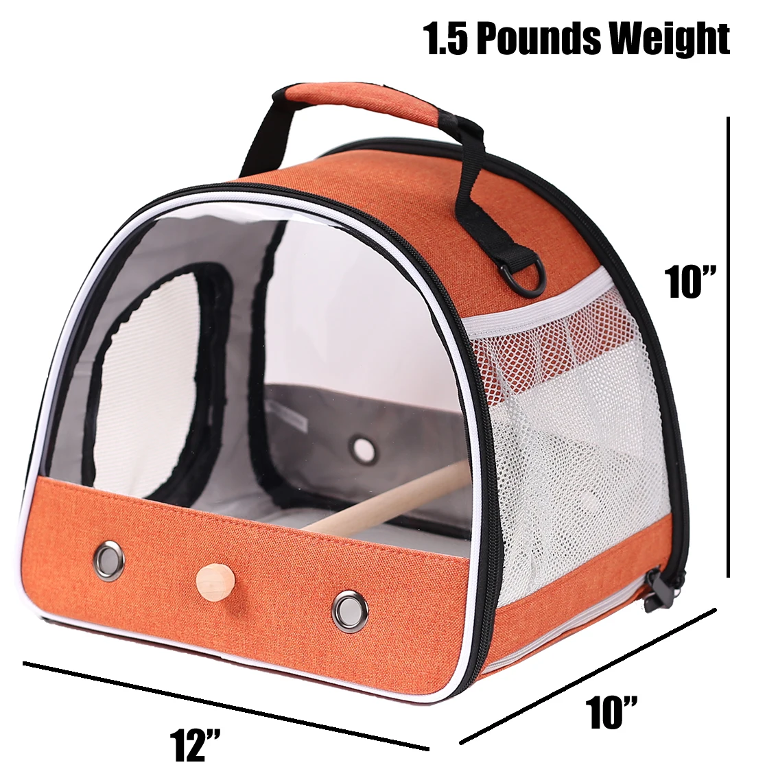 Small Pet Backpack Portable Travel Backpack Side Window Foldable Outdoor Rat Rabbit Parakeet Bird Carrier Bag 3